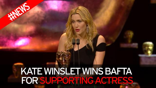 Kate Winslet miglior attrice non protagonista ai Bafta: foto, video e Leonardo Di Caprio